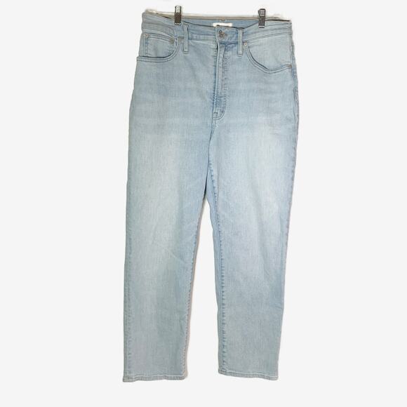 Madewell The Perfect Vintage Straight Jeans Size 31 light Wash High Rise y2k - Picture 3 of 16
